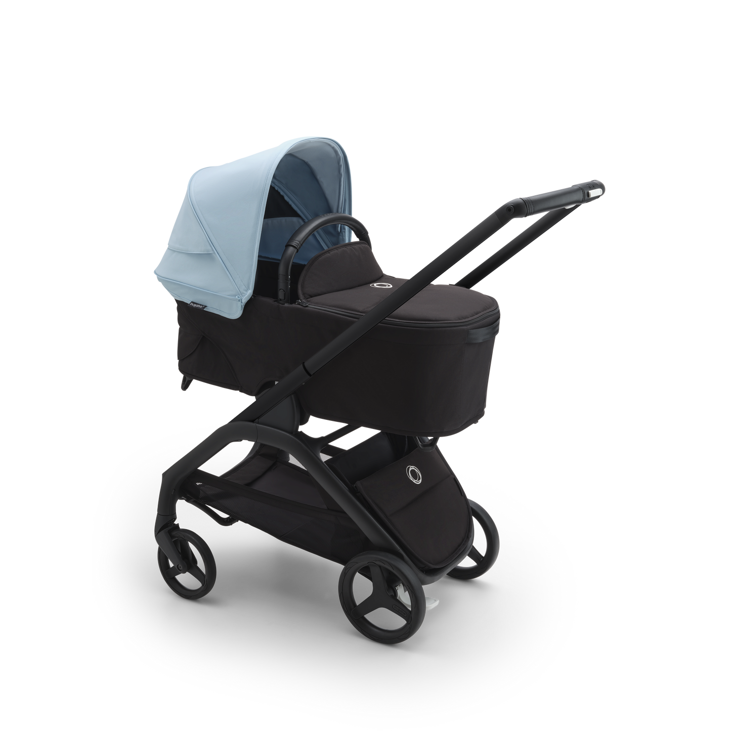 Bugaboo Dragonfly Ultimate Bundle & Free Bugaboo Giraffe Baby Rocker - Black/Skyline Blue