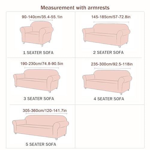 Stretch Velvet Sofa Cover – 1-Seater (90–140 cm) – White