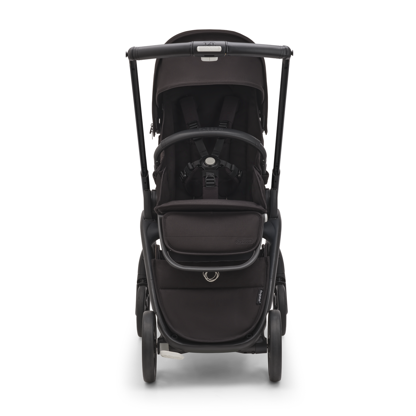 Bugaboo Dragonfly Pushchair & Free Bugaboo Giraffe Baby Rocker - Black/Midnight Black