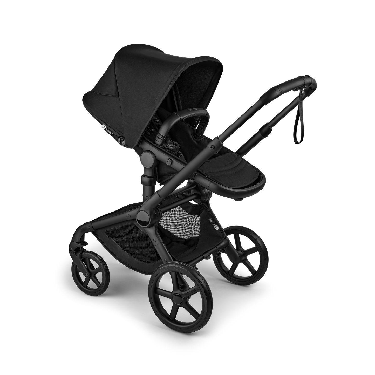 Bugaboo Fox 5 Renew Complete Pushchair Bundle & Free Bugaboo Giraffe Baby Rocker - Black/Heritage Black