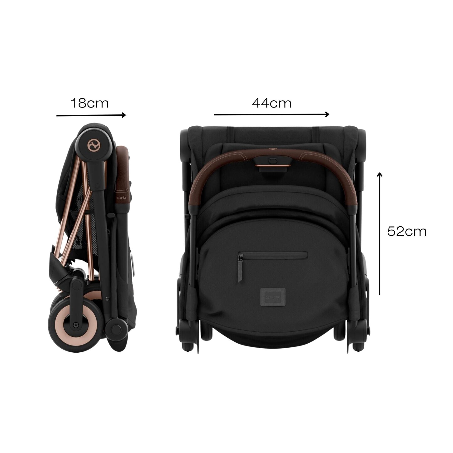 Cybex Coya - Off White (Rose Gold Frame)
