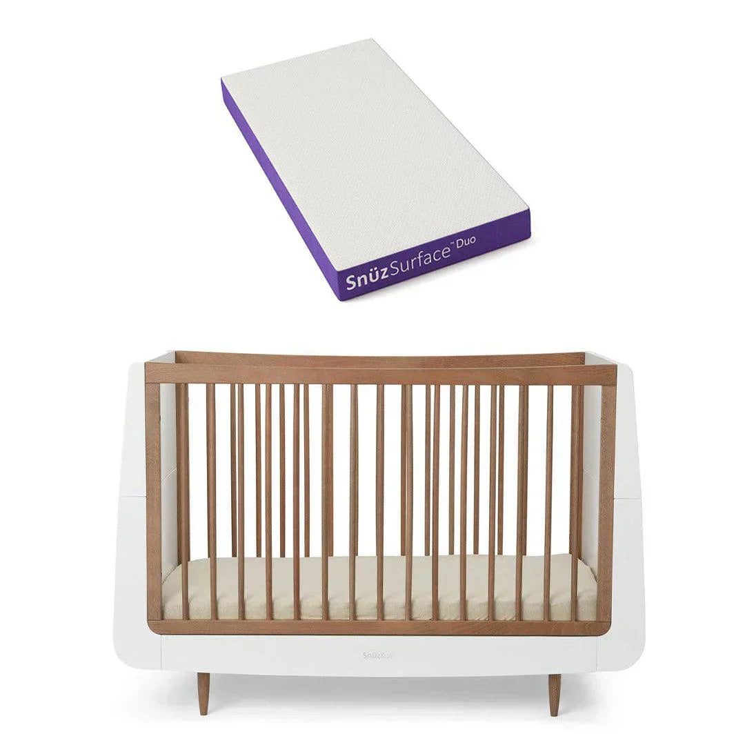 SnuzKot Skandi Cot Bed - The Natural Edit - Walnut