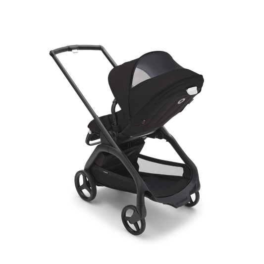 Bugaboo Dragonfly Pushchair & Free Bugaboo Giraffe Baby Rocker - Black/Midnight Black