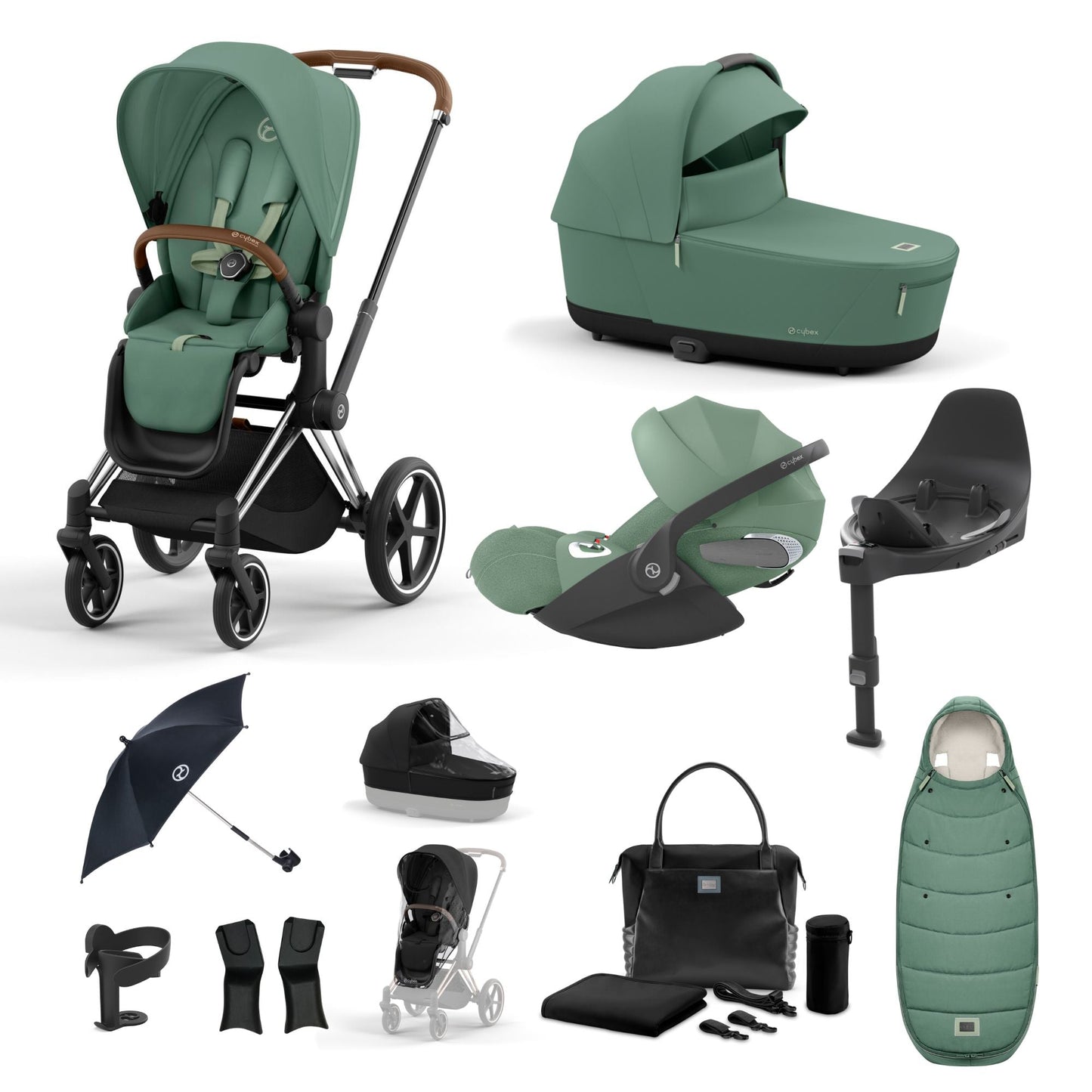 Cybex Priam Bundle - Leaf Green