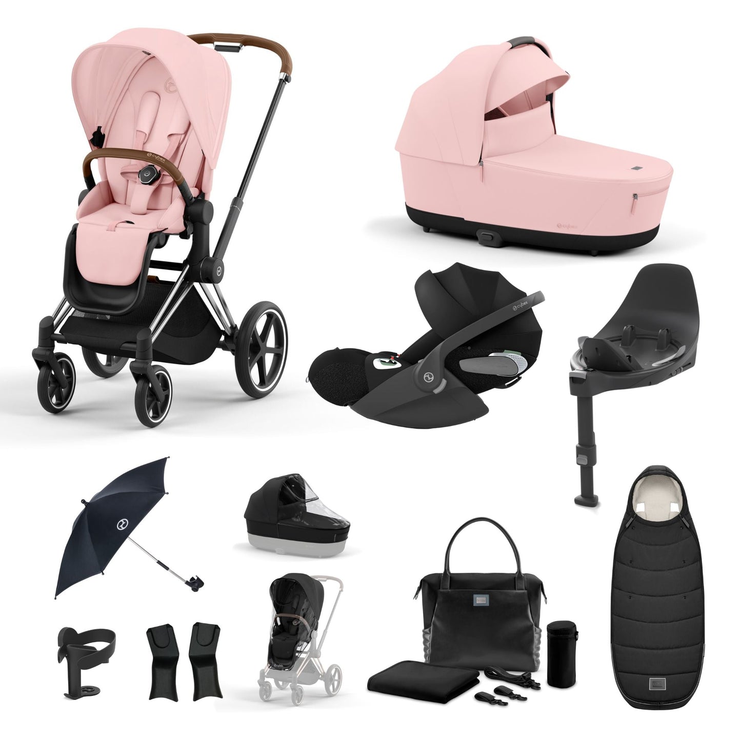 Cybex Priam Bundle - Peach Pink