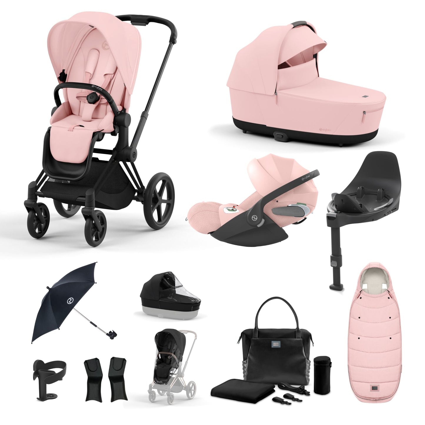 Cybex Priam Bundle - Peach Pink