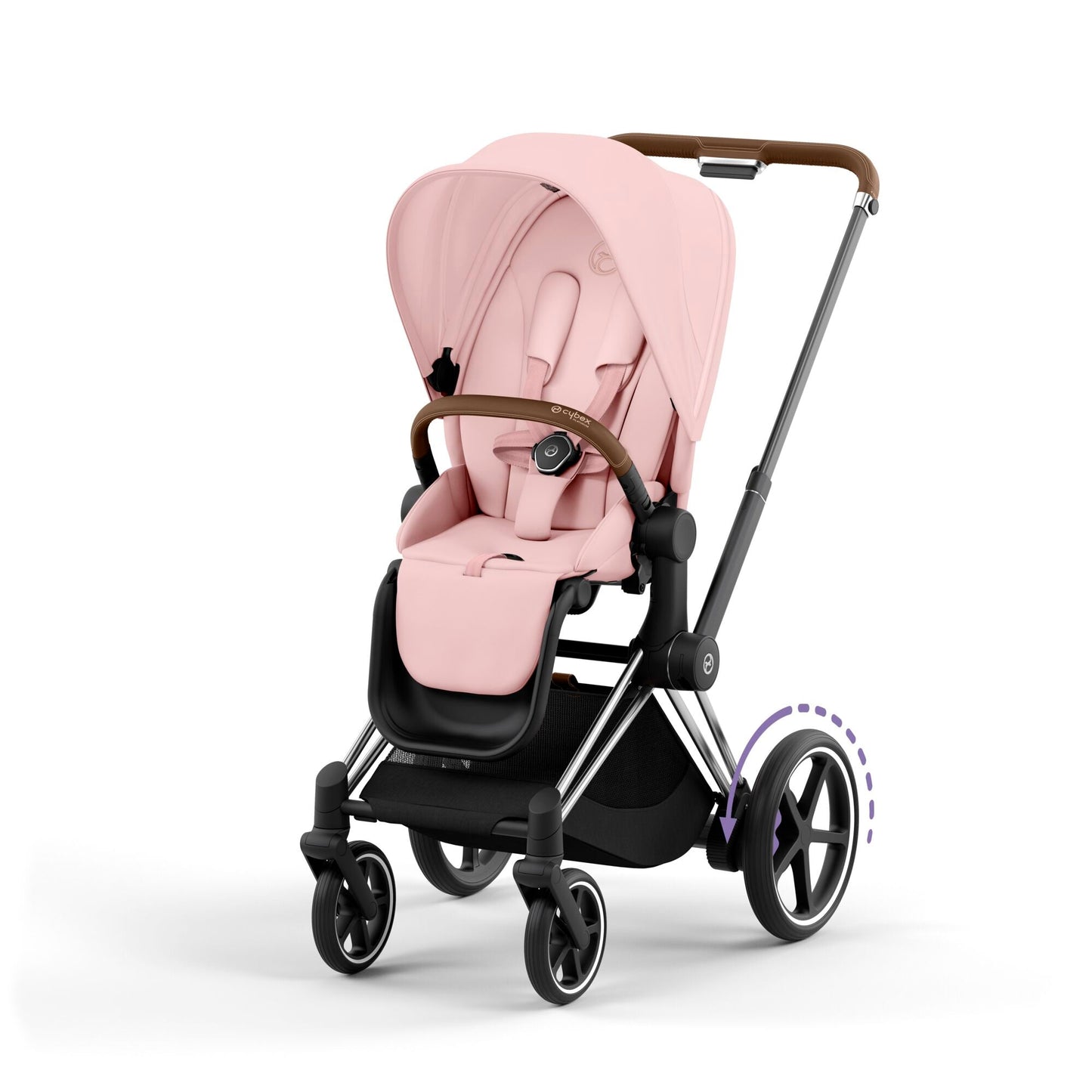 Cybex ePriam Pushchair -  Peach Pink